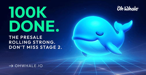 Oh Whale’s Presale Hits $100K: Momentum Builds As Project Advances Toward Ocean-Impact Goals